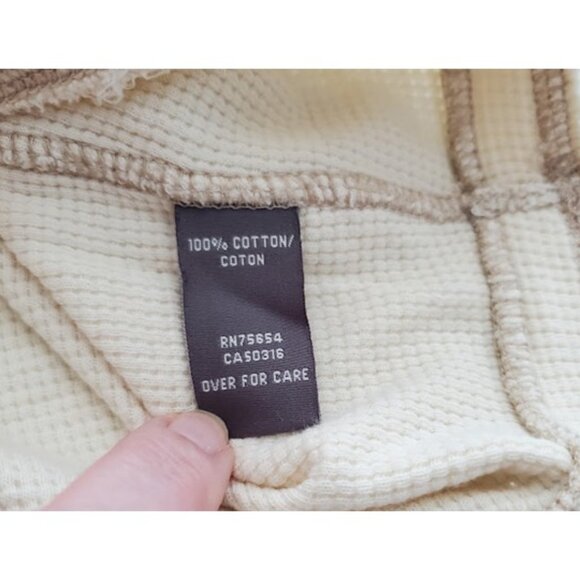 VTG Y2K Abercrombie Cream Thermal Top Sz XL A&F Twilight Bella Swan Fairy Grunge - Picture 8 of 9